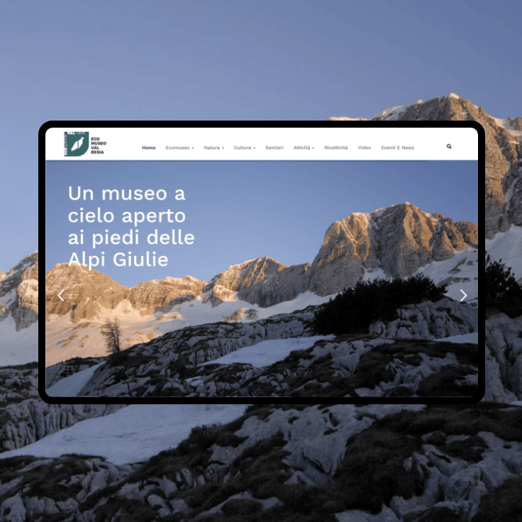 Design e sviluppo sito web Ecomuseo Val Resia